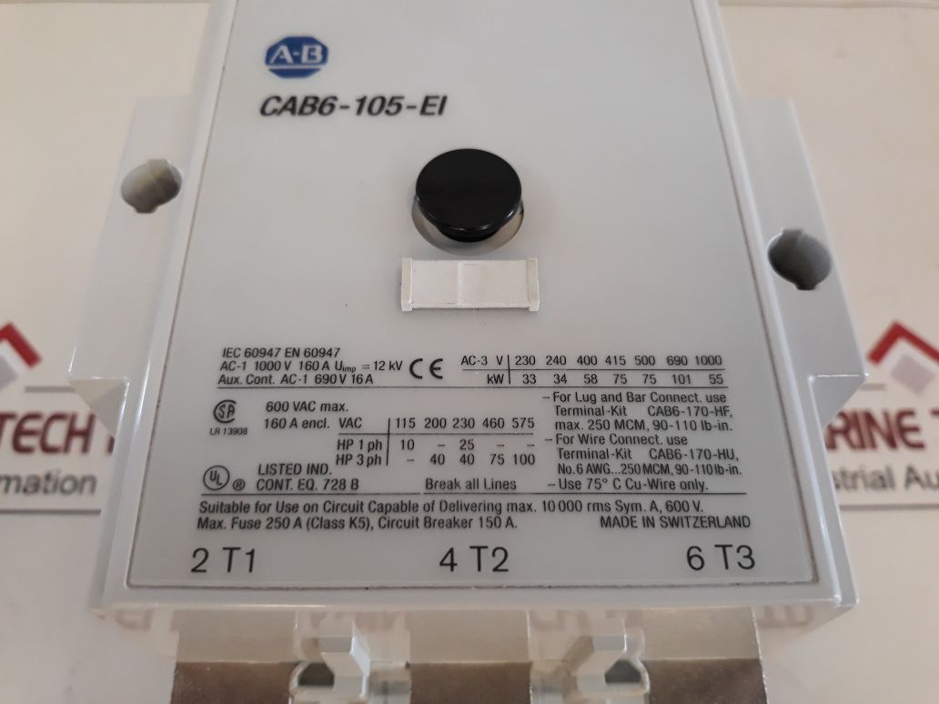 Allen-bradley Cab6-105-ei Contactor Ser.A