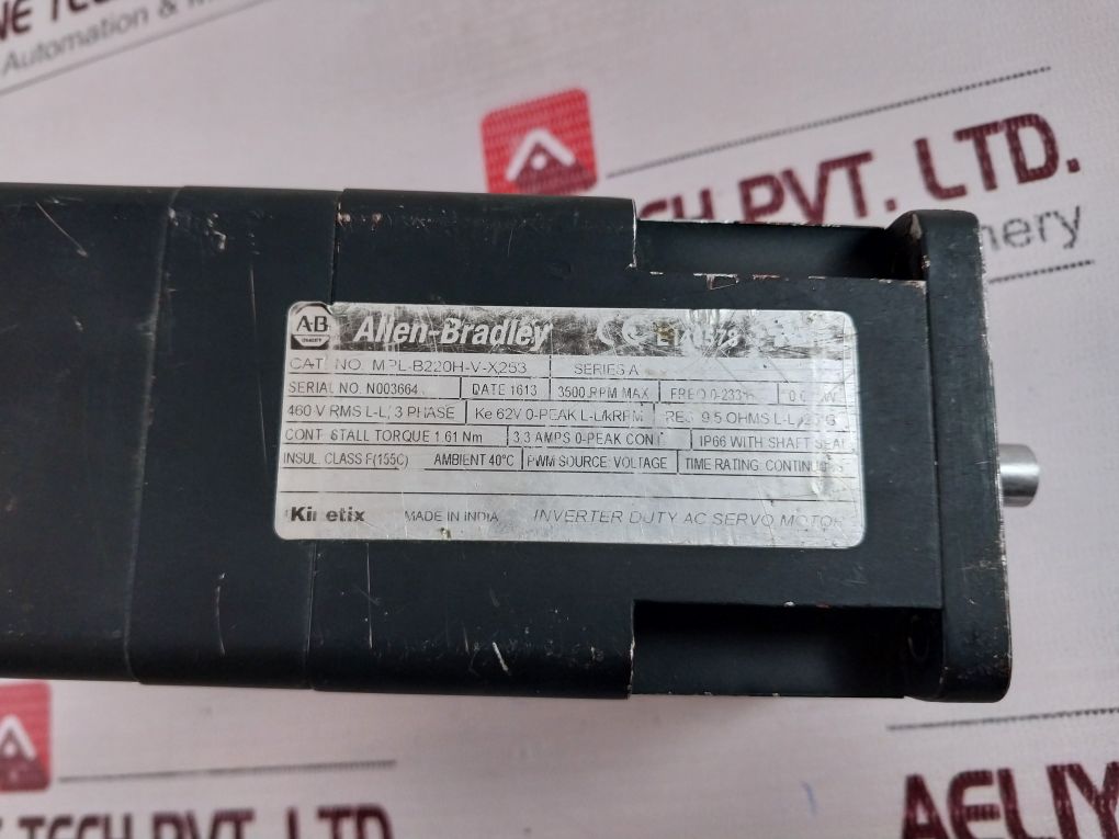 Allen-bradley Mpl-b220H-v-x253 Inverter Duty Ac Servo Motor