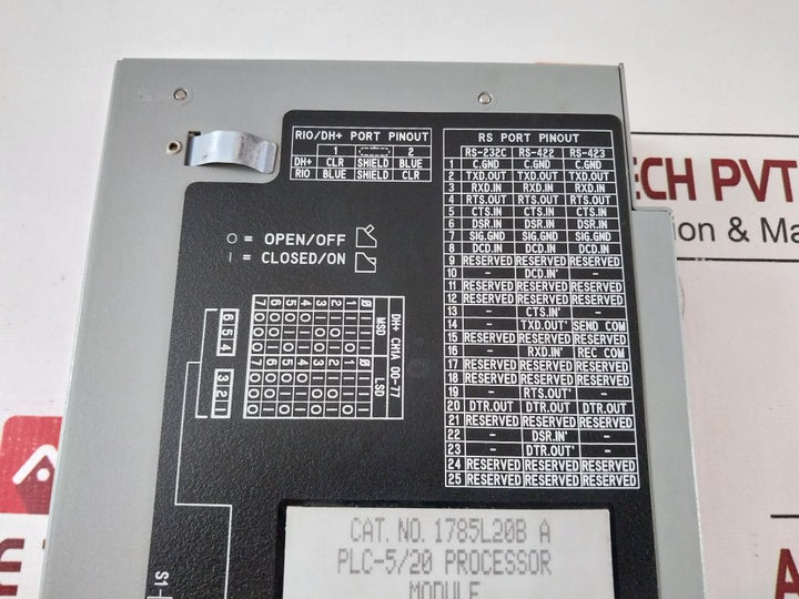 Allen-bradley 1785L20B A Series:A Plc-5/20 Processor Module 96106674