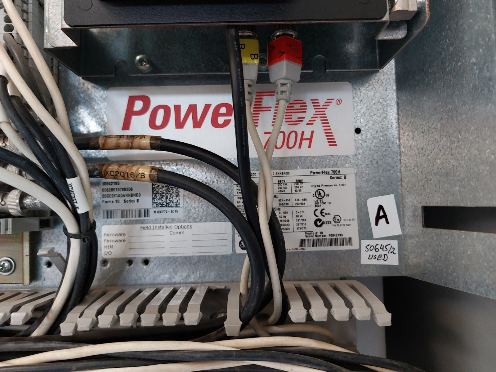 Allen-bradley Powerflex 700H 20Ce261A0Annbng0 Frequency Inverter Drive Supply