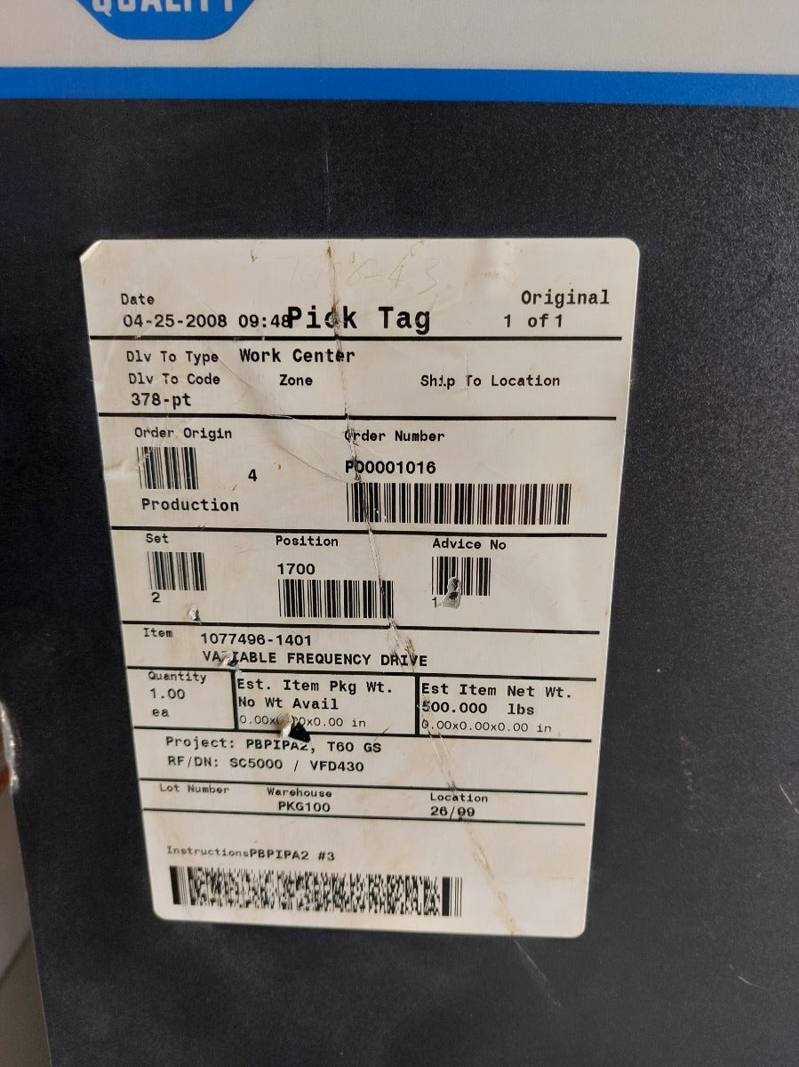 Allen-bradley Powerflex 700H 20Ce261A0Annbng0 Frequency Inverter Drive Supply