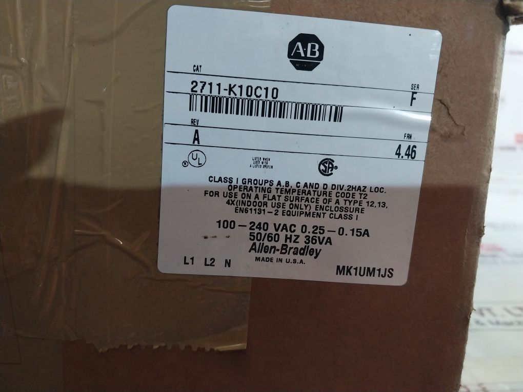 Allen-bradley 2711-k10C10