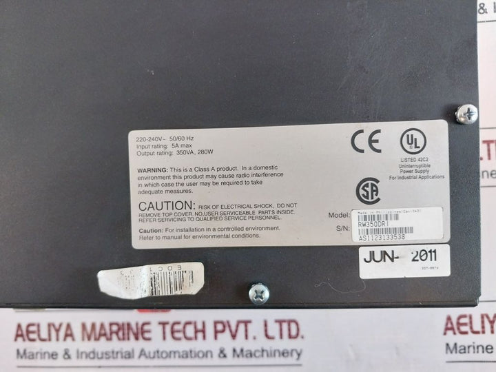 Allen-bradley Rw350Dr I Uninterruptible Power Supply 1609-s350Es