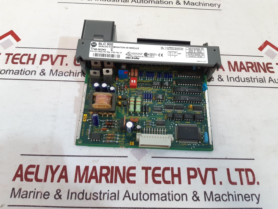 Allen-bradley Slc 500 Analog Combination I/O Module 1746-nio4V

