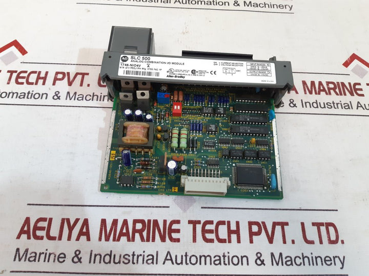 Allen-bradley Slc 500 Analog Combination I/O Module 1746-nio4V
