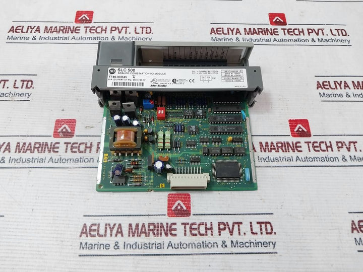 Allen-bradley Slc 500 Analog Combination I/O Module 1746-nio4V