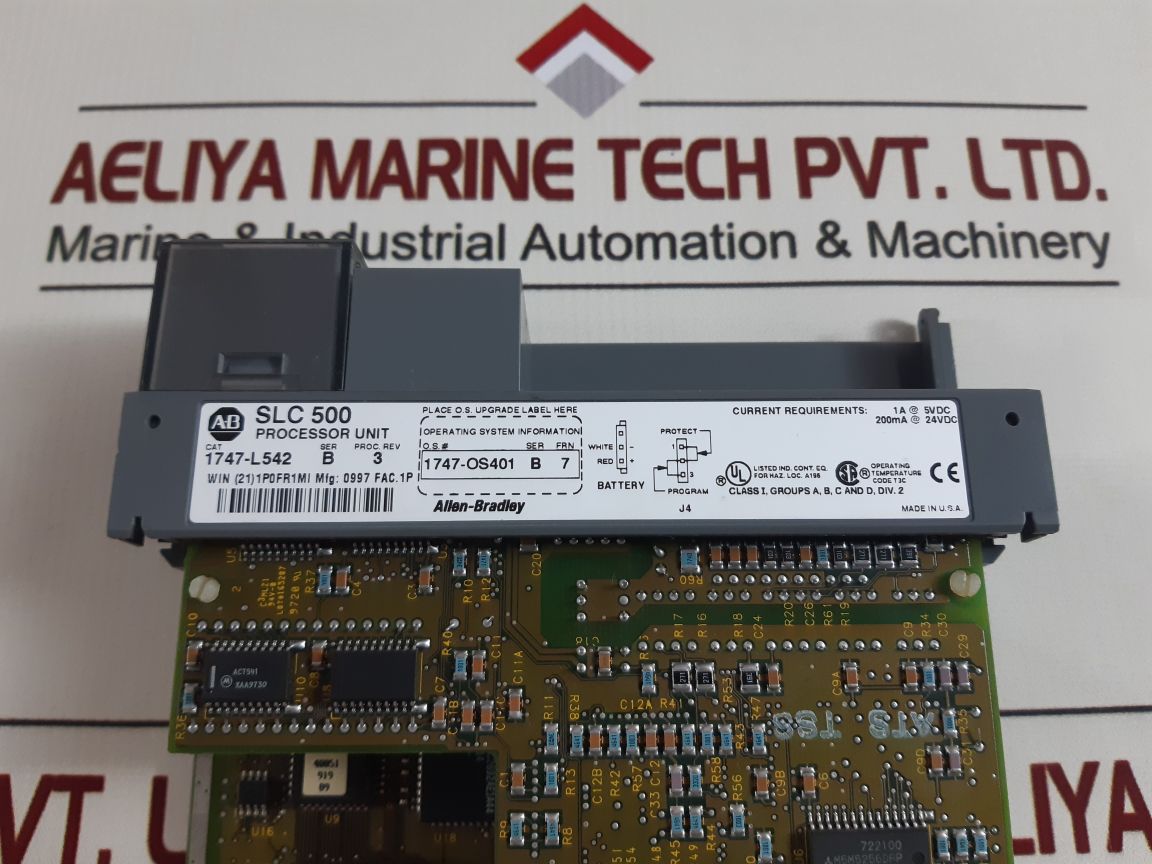 Allen-bradley Slc 5/04 Cpu 1747-l542 Processor Unit Ser B