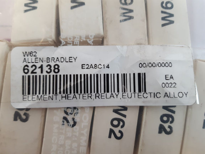 Lot Of 6X Allen-bradley W62 Heater Element Relay