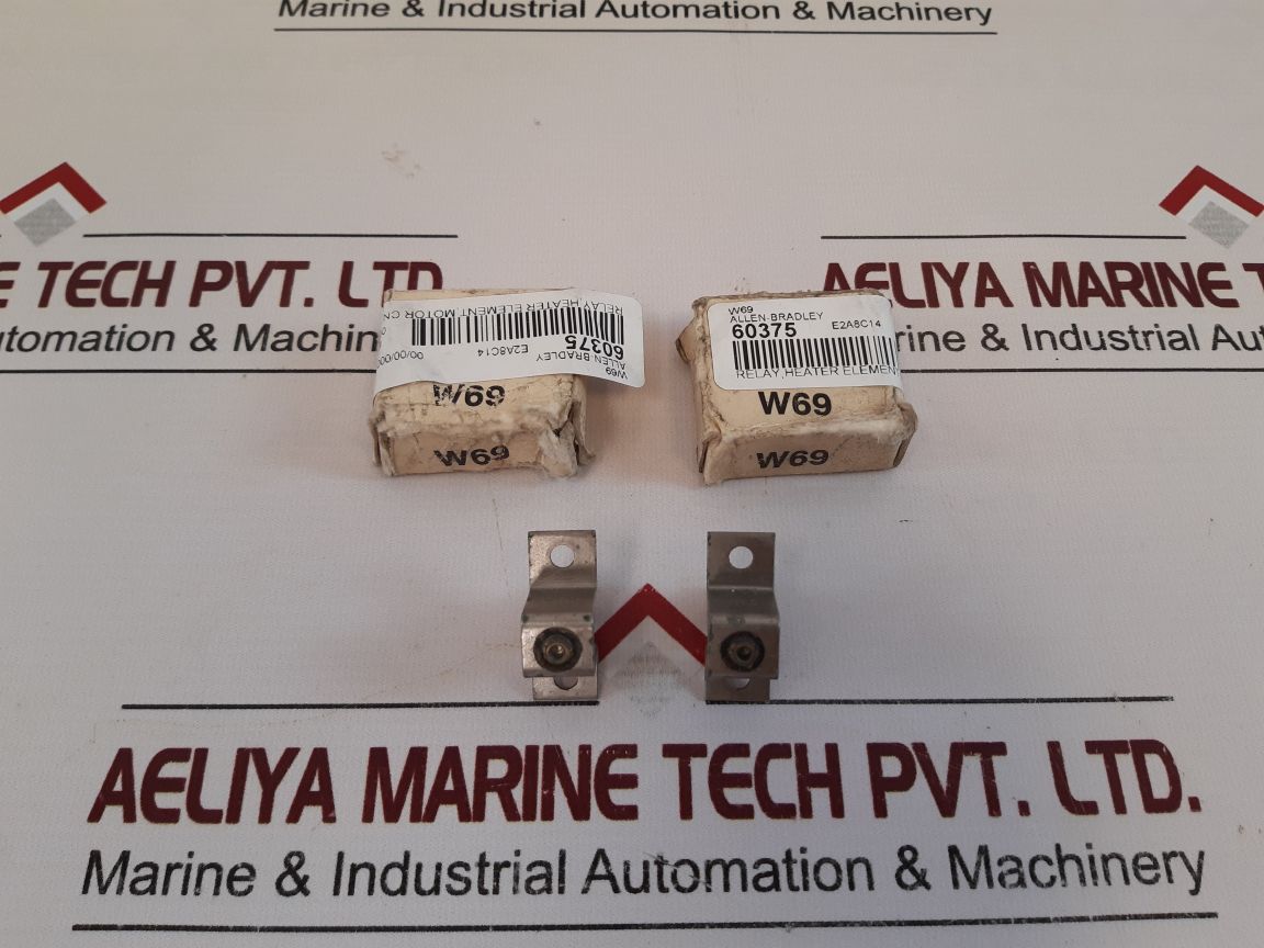 Lot Of 2X Allen-bradley W69 Heater Element Relay