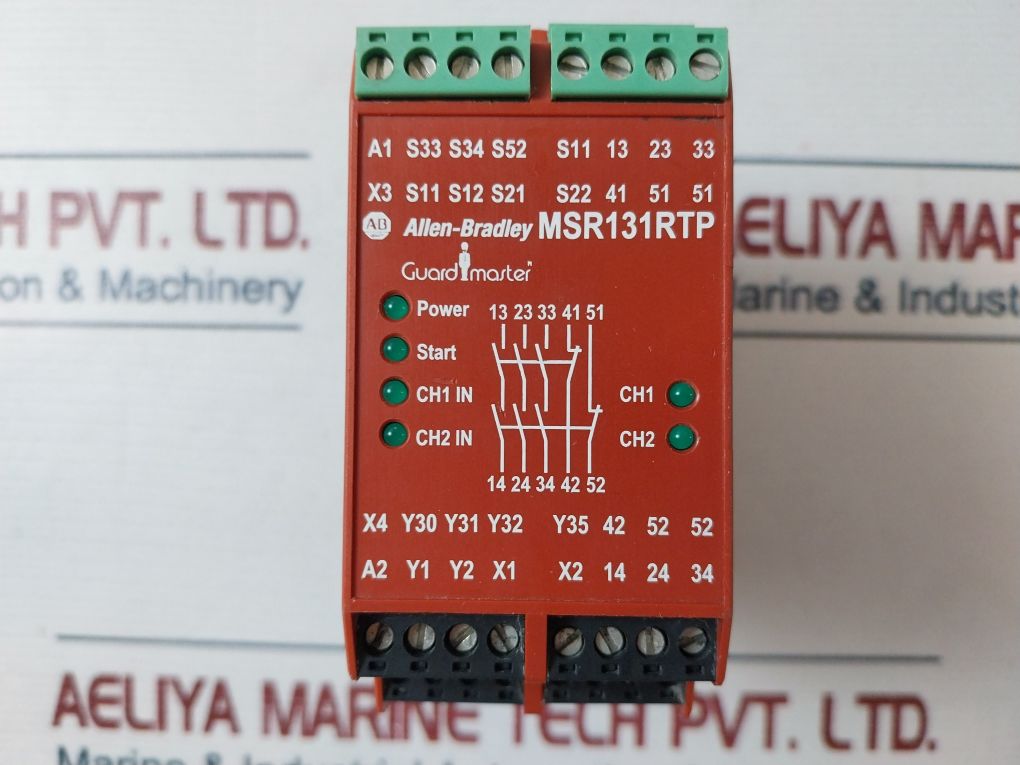Allen Bradley Msr131Rtp Safety Relay 440R-c23139 Series B 24 Vac/Dc
