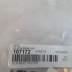Lot Of 6X Allen –Bradley W76 Heater Element