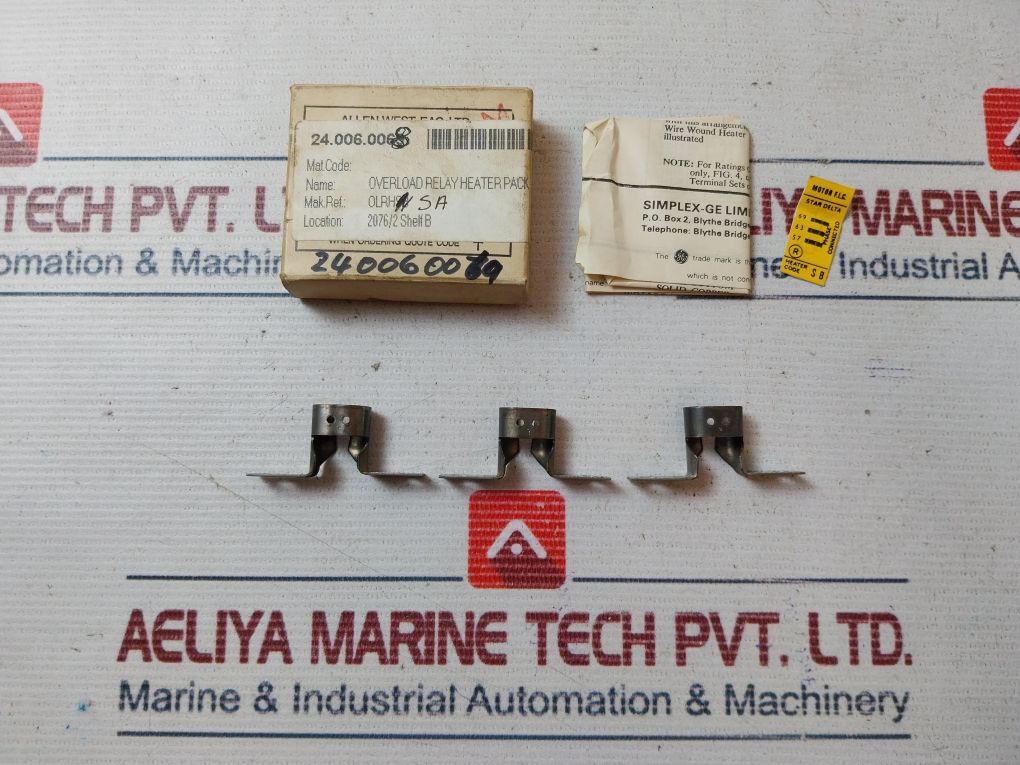 Lot Of 3X Allen West-eac Olrhsa Heater Pack For Overload Relay