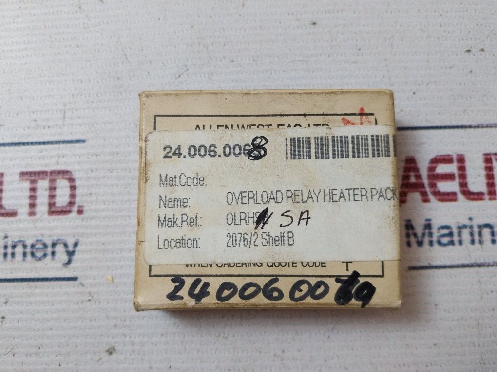 Lot Of 3X Allen West-eac Olrhsa Heater Pack For Overload Relay