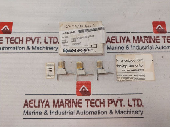 Lot Of 3X Allenwest 0.67-0.80 Amps Overload Relay Heater Pack