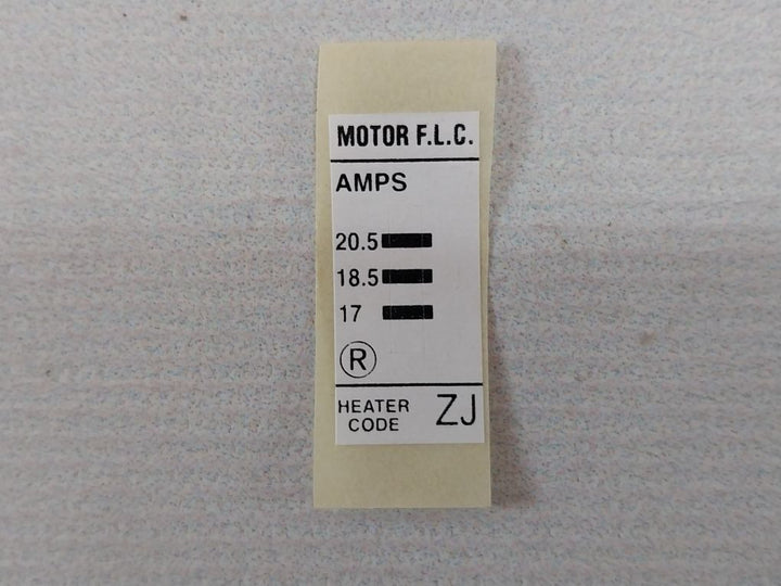 Lot of 3x Allenwest Olrhzj Overload Relay Heater Pack Set