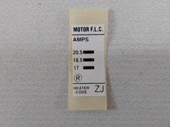 Lot of 3x Allenwest Olrhzj Overload Relay Heater Pack Set