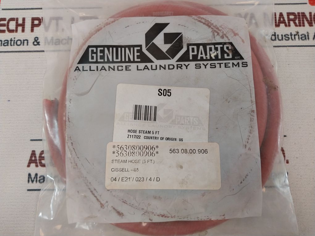 Alliance Laundry Systems Hose Steam 5 Ft