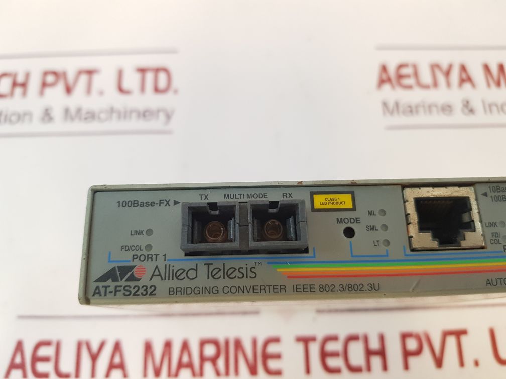 Allied Telesis At-fs232 2-port Fast Ethernet SpeedMedia Converting Switch
