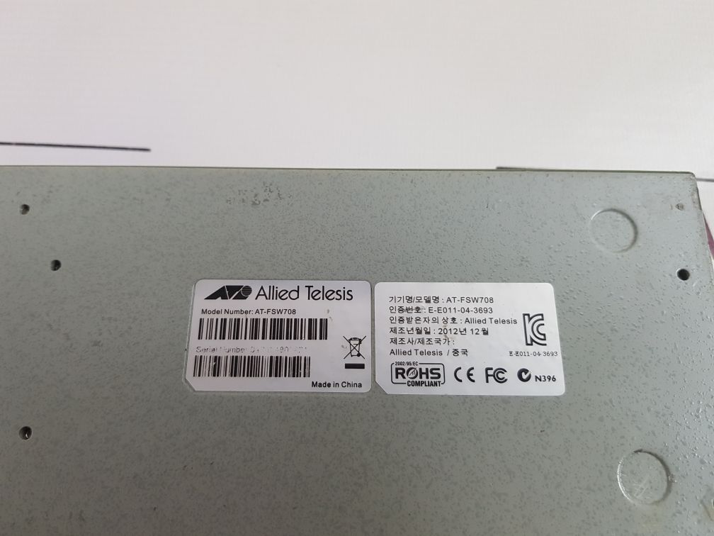 Allied Telesis At-fsw708, 8 Port Fast Ethernet Switch 10Base-t100Base-tx