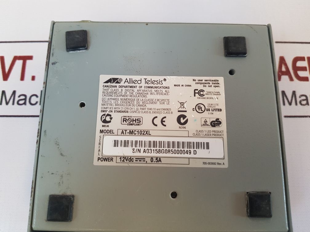 Allied Telesis At-mc102Xl Fast Ethernet Media Converter
