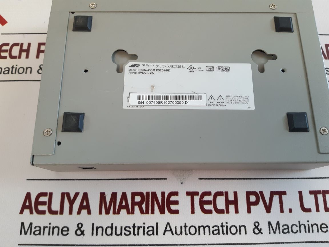Allied Telesis Centrecom Fs708-pd Fast Ethernet Switch
