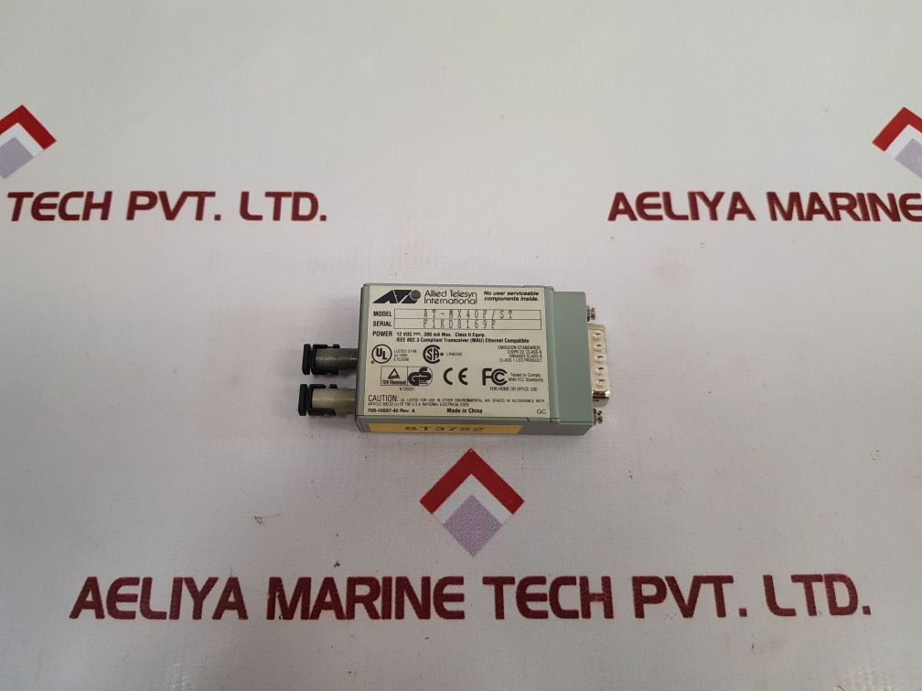 Allied Telesyn At-mx40F/St Fiber Optic Tranceiver New