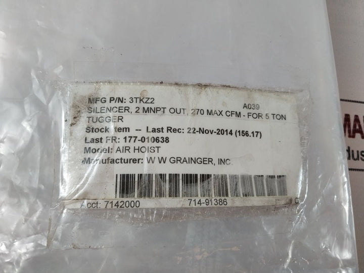 Allied Witan 44Aw56 Air Hoist Atomuffler Filter