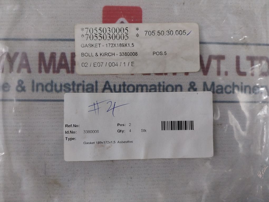 Allweiler Sne280Er46 Pump Repair Set 172X189X1,5