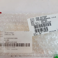 Alsthom 50.724204 Card Scl 204