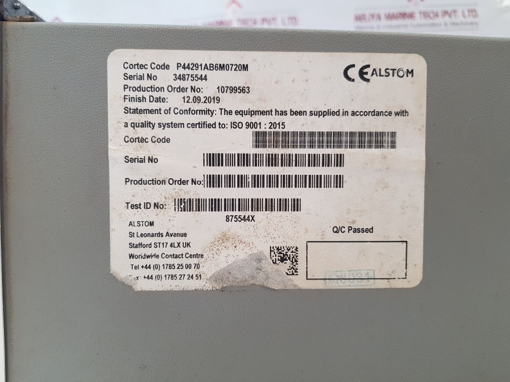 Alstom Micom P40 Agile Distance Relay Transmitter P44291Ab6M0720M