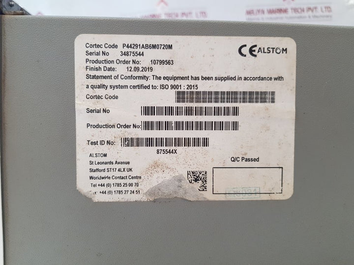 Alstom Micom P40 Agile Distance Relay Transmitter P44291Ab6M0720M