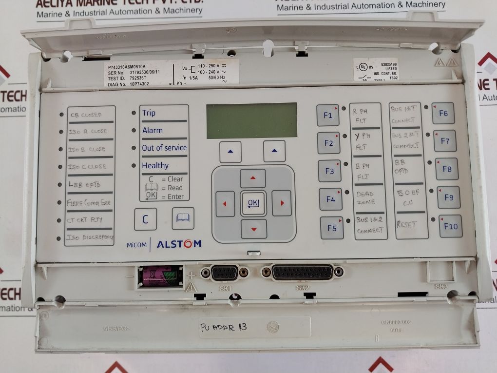 Alstom Micom P743 Generator Protection Numerical Relay P743316A6M0510K