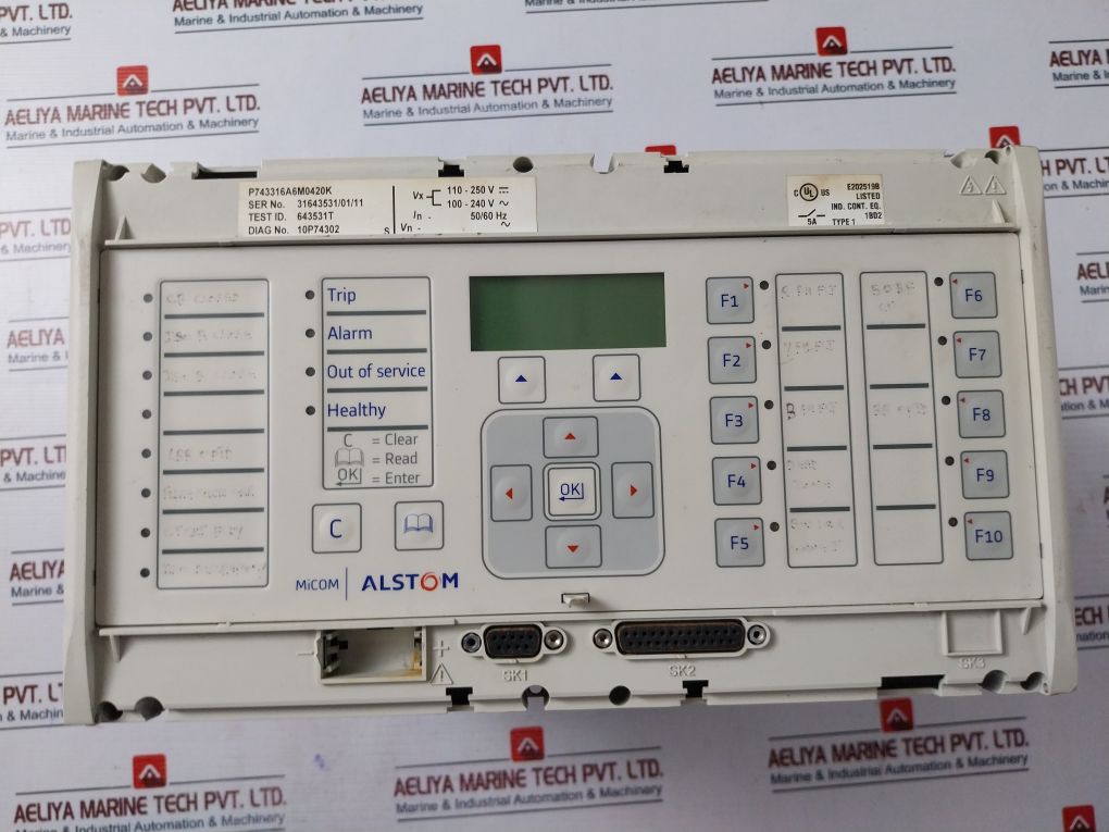 Alstom P743316A6M0420K Generator Protection Numerical Relay 110-250V