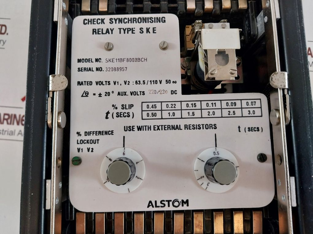 Alstom Ske11Bf8003Bch Check Synchronising Relay