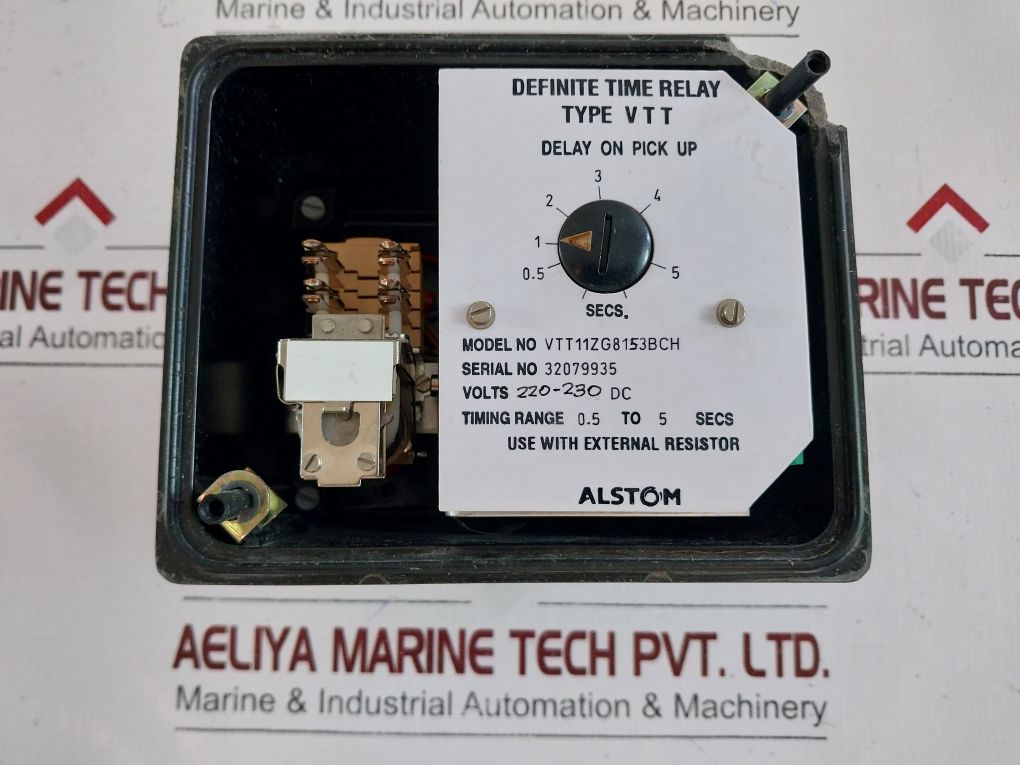 Alstom Vtt Definite Time Relay Vtt11Zg8153Bch 220-230 Dc