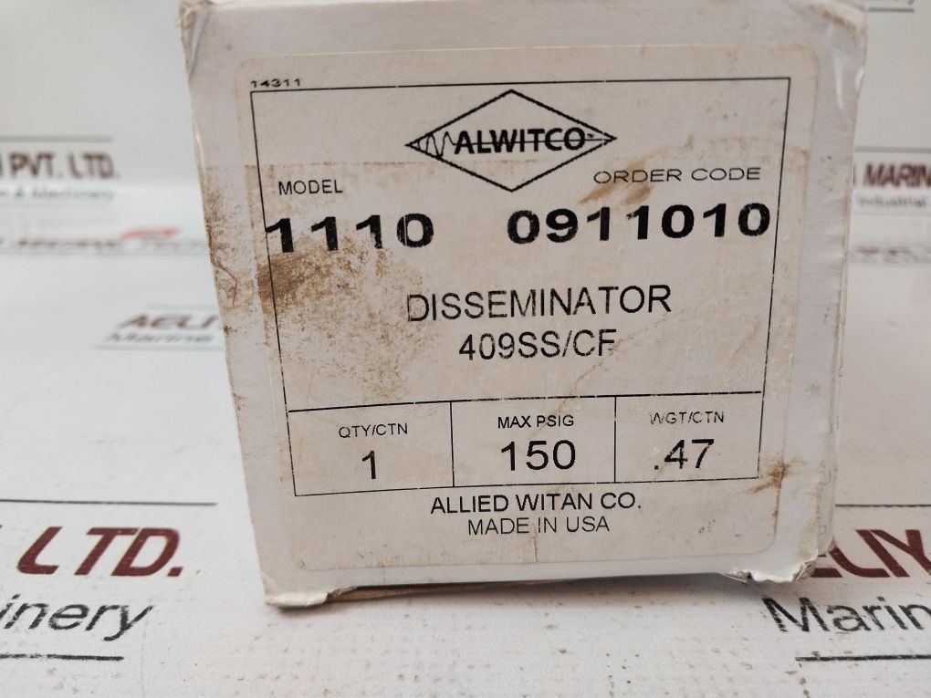 Alwitco 1110 Disseminator 409Ss/Cf