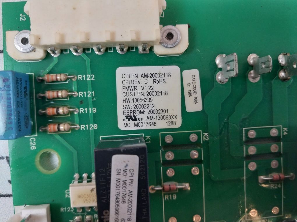 Am-130563Xx Control Board Pcb Am-20002118 Rev: C