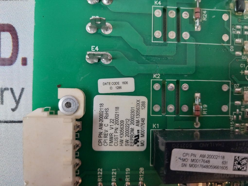 Am-130563Xx Control Board Pcb Am-20002118 Rev: C