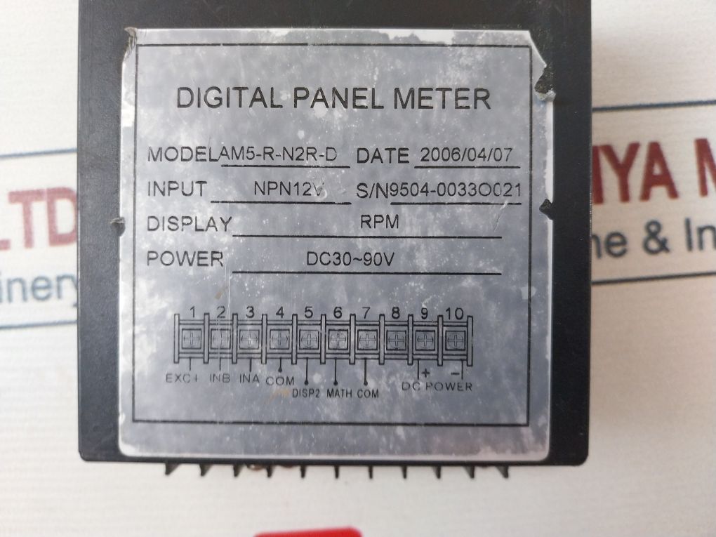 Am5-r-n2R-d Digital Panel Meter Dc30-90V