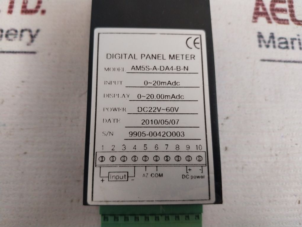 Am5S-a-da4-b-n Digital Panel Meter 0~20.00 Madc