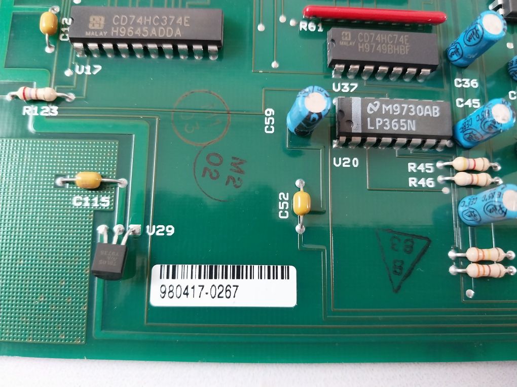 American Dynamics Ac203 Pcb Card 980417-0267