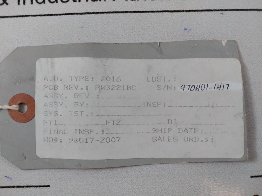 American Dynamics Ac2210A Pcb Card