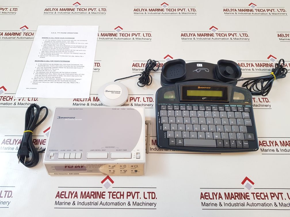 Ameriphone Alertmaster Am-6000 Remote Receiver With Q90A Tty Vco Cellphone Kit