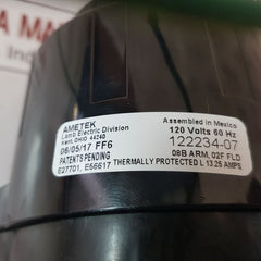 Ametek 122234-07 vacuum motor