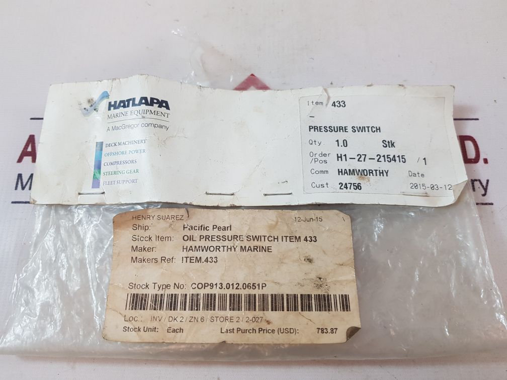 Amot Controls 4140Ck1E11Aa0-ee Pressure Switch 0.28-3.45 Bar