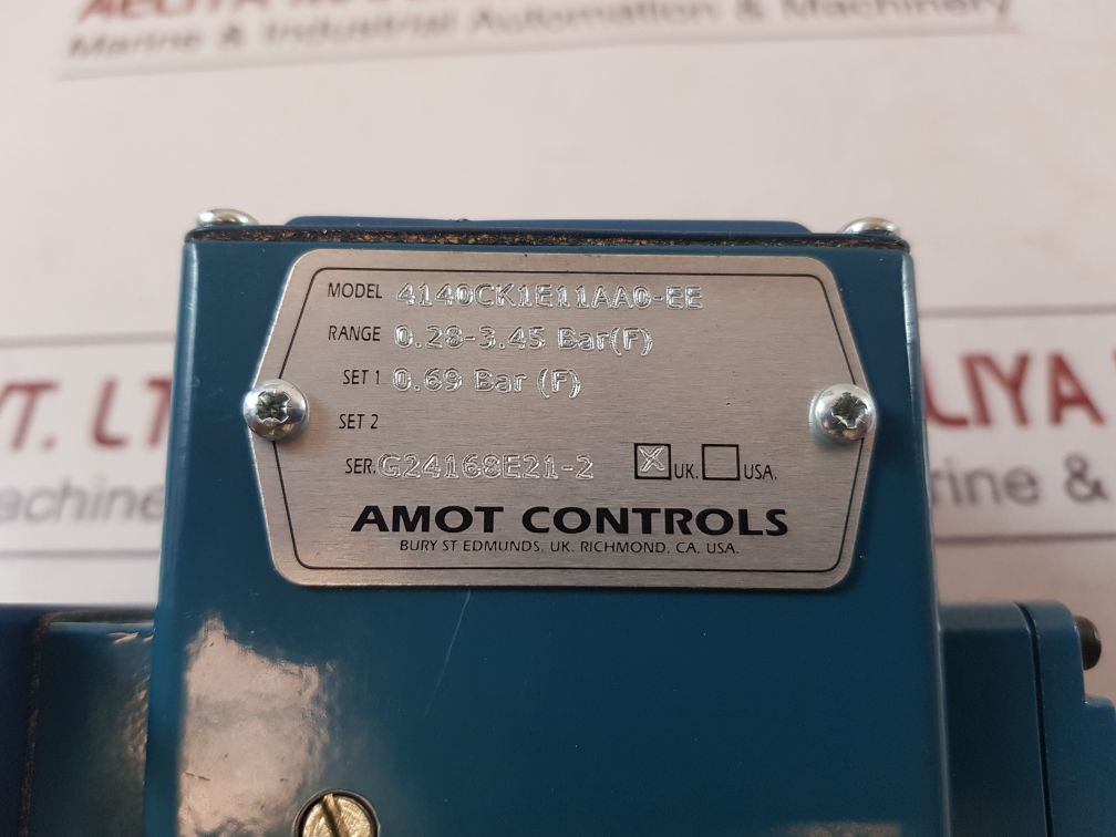 Amot Controls 4140Ck1E11Aa0-ee Pressure Switch 0.28-3.45 Bar