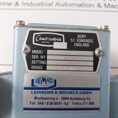Amot Controls 4140Ck1E13Aa0-ee Pressure Switch 5.5-22.4 Bar