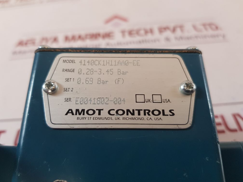 Amot controls 4140ck1h11aa0-ee pressure switch 0.28-3.45 bar