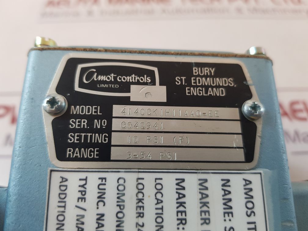 Amot controls 4140ck1h11aa0-ee pressure switch