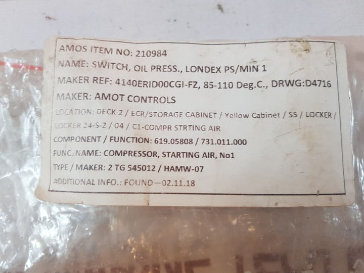 Amot controls 4140er1d00cg1-fz temperature switch